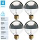 thumbnail image 2 of Bombilla incandescente KOR G25 25W 120V plateada semicromada, 2 of 5