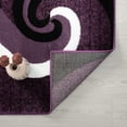 thumbnail image 4 of Luxe Weavers Purple Swirls Modern Abstract Area Rug 6x9, 4 of 7