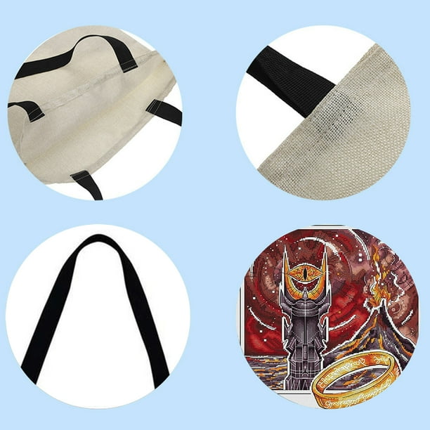Bolso De Compras De Hombro Estampado Con Bordado Vintage Bolso De Mano Grande Informalm Likrtyny Arte Deco