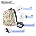 thumbnail image 3 of Fotbe Spring floral Printed Canvas Daypack - Stylish and Durable Vintage Compact Backpack - Class, Work, Travel, or Laptop Bookbag,Organized Compartments-Medium, 3 of 5
