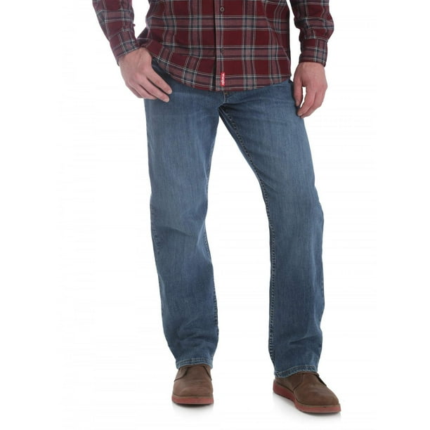 Wrangler Men's and Big Men's Relaxed Fit Jeans with Flex 