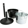 thumbnail image 3 of Genuine Joe, GJO58891, 4.25 Gal Fire-safe Smoking Receptacle, 1 Each, Black, 3 of 9