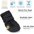 thumbnail image 3 of Botas protectoras para perros, zapatos impermeables con correas reflectantes ajustables para tallas medianas y grandes (5#), 3 of 5