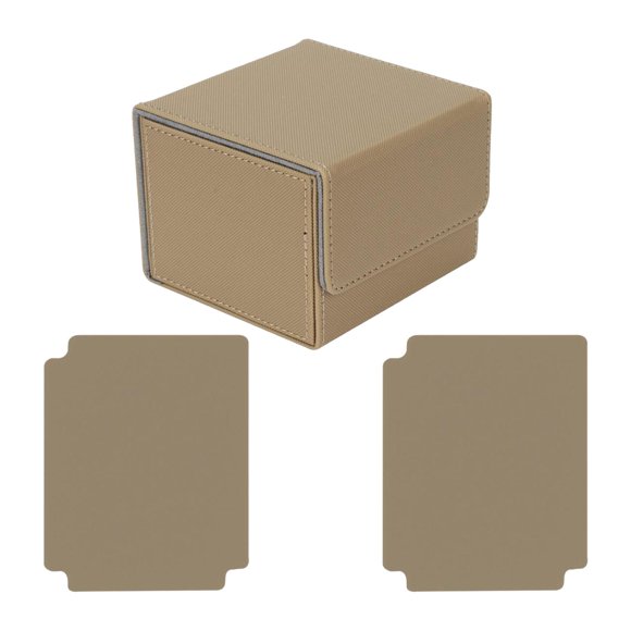 Caja para baraja de cartas coleccionables Caja para naipes Contenedor de protección premium con capacidad para más de 140 Cuadros Marrón