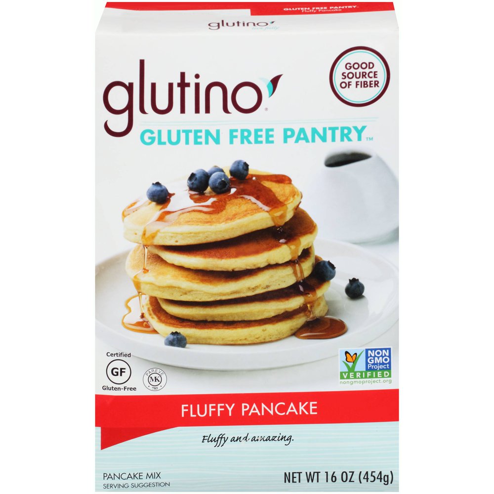 Glutino Gluten Free Pantry Fluffy Pancake Mix, 16Ounce Boxes (Pack of 6) by The GlutenFree