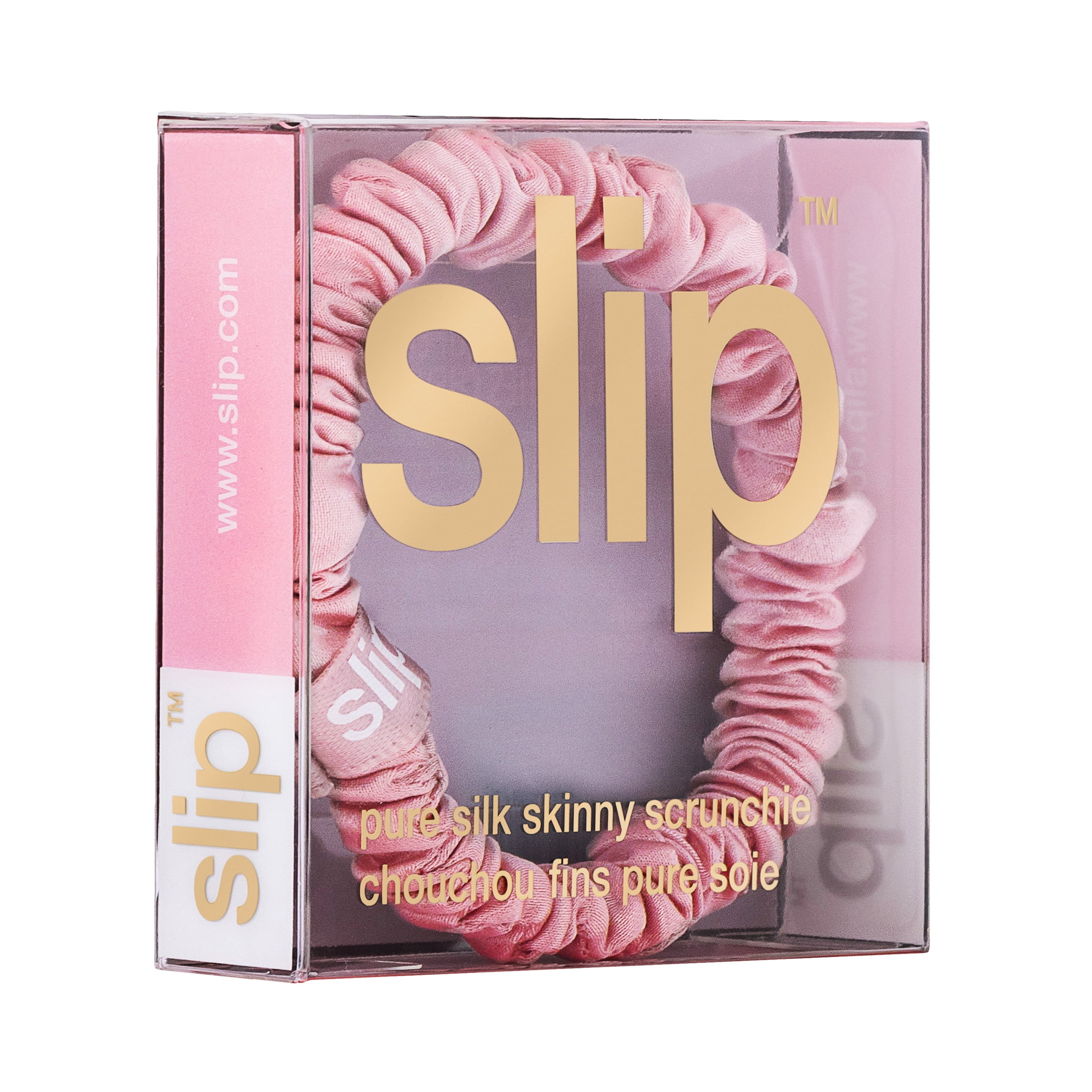 slip pure silk skinny scrunchie - pink - Walmart.com