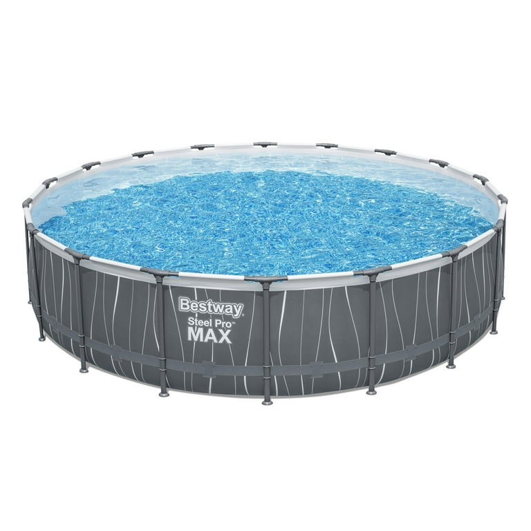 Bestway Steel Pro MAX 18'x48" Round Above Ground Pool w/LED Light & Remote