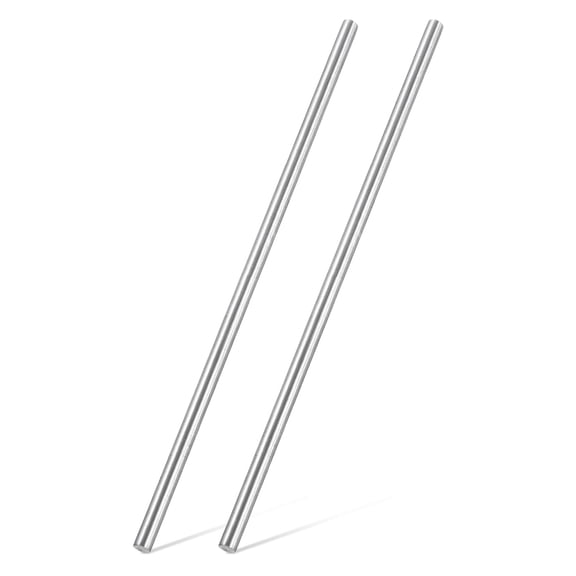 2pcs 316 Stainless Steel Round Rod Bar, 5x150mm Silver Solid Shaft Rods