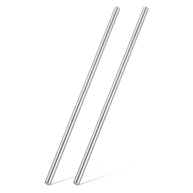 2pcs 316 Stainless Steel Round Rod Bar, 5x150mm Silver Solid Shaft Rods