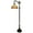 Beige, variant on HomeRoots 72" Brown Traditional Shaped Floor Lamp With Brown Stained Glass Bowl Shade