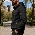 thumbnail image 5 of Dwelliawo Hoodies for Men Tactical Hoodies Full Zip Cargo Pullover Winter Big and Tall Workout Sweatshirt with Pockets Black M, 5 of 8