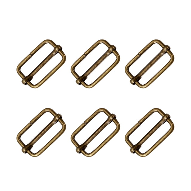 Miangastore 100PCS Slide Belt Connection Roller Buckles Bag Strap Adjustable Metal Pin Buckles for Backpack Suitcase Clothes
