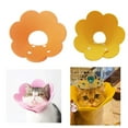thumbnail image 7 of Cat Recovery Collar Soft Pet Cone Collar Protective Sunflower Cone Adjustable Fasteners Collar for Cat and Puppy, Orange, 7 of 7