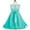 Turquoise, variant on iEFiEL Girls Floral Lace Bodice Ball Gown Wedding Party Pageant Maxi Dress
