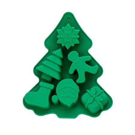 

SEFUONI Christmas Theme Silicone Chocolate Mould Cake Decorating Tool Baking Accessories