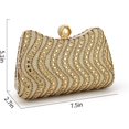 thumbnail image 4 of Luxury Full  Evening Bag for Women Customized Handbag Versatile Crossbody  Clutch Bag for Weddings Banquets, 4 of 6