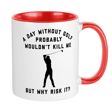 

CafePress - A Day Without Golf - Ceramic Coffee Tea Novelty Mug Cup 11 oz