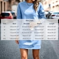 thumbnail image 2 of Squevariel Long Sleeve Sweatshirt Dress for Women Crew Neck Solid Color Casual Dress Mini Dress, 2 of 9