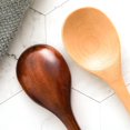 thumbnail image 5 of Adults Stirring Wooden Long Handle Natural Eating Kitchen Utensil Tableware Spoons Dinnerware 3, 5 of 8