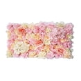 thumbnail image 1 of Panel de pared de flores artificiales de 40 x 60 cm, hortensia rosa, decoración de fondo de boda, fiesta champán, 1 of 8