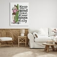 thumbnail image 2 of Keep Soul Clean & Boots Dirty Phrase Novelty Graphic Art Gallery Wrapped Canvas Print Wall Art, 2 of 7