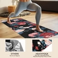 thumbnail image 4 of Pioneer Flower Floral Print Pattern Hot Yoga Mat Towel Non Slip for Hot Yoga - Quick-Drying Yoga Mat Cover with 4 Corner Pockets with Travel Bag - Hot Yoga Towel Non Slip 70"x26", 4 of 6