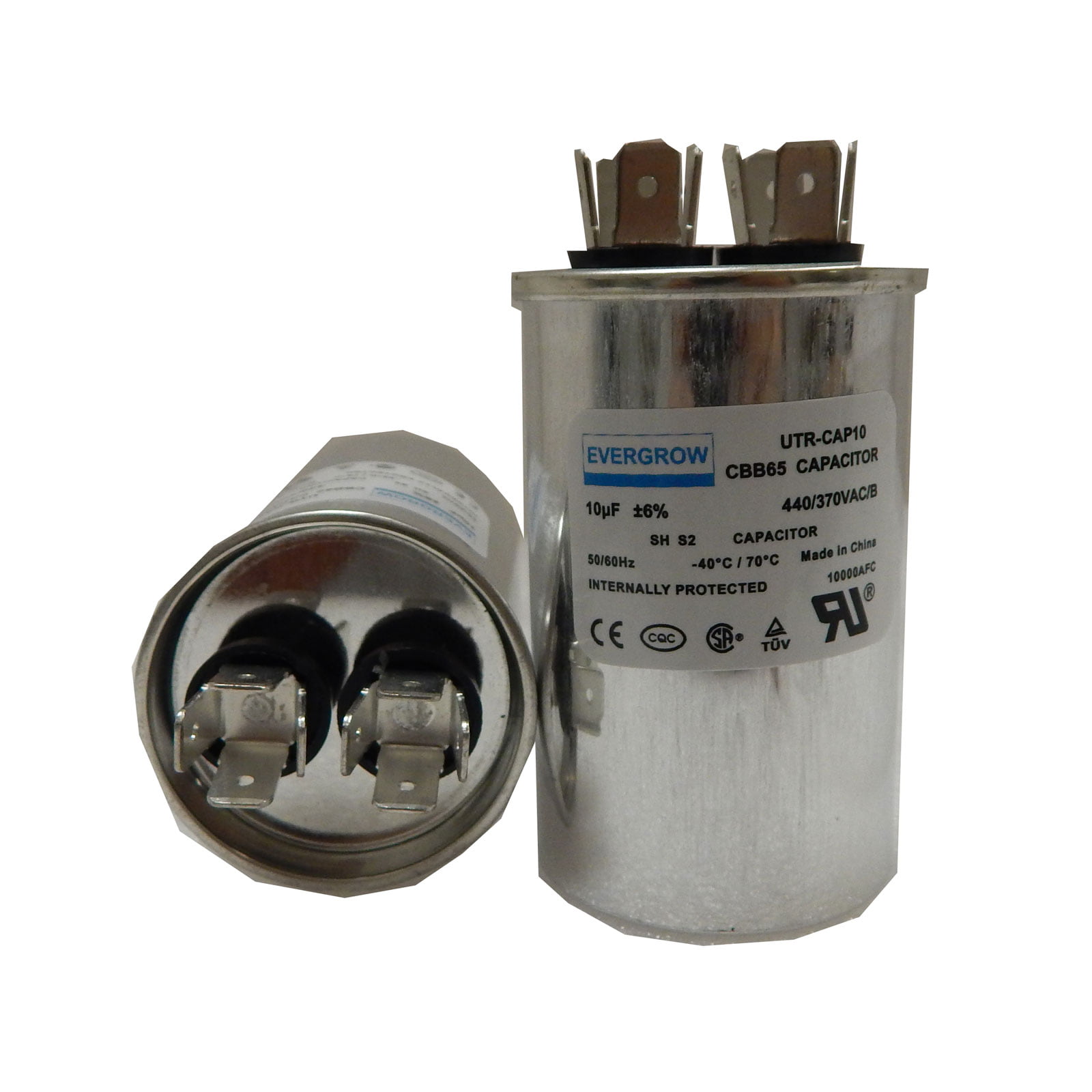 50/7.5 MFD 370 Volt Dual Round Run Capacitor for Carrier 38tra036330 