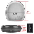 thumbnail image 4 of Geekria PRO Headphones Case Compatible with B&O Beoplay H95, H9, H9 3rd Gen, H9i, H8, H7 H6, H4, H2 Case, Replacement Hard Shell Travel Carrying Bag with Cable Storage (Silver), 4 of 6