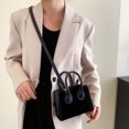 thumbnail image 1 of Bolsa De Hombro Bolso satchel para mujer Cremallera informal Pequeño embrague femenino Flocado Señoras Niñas Totes, 1 of 8