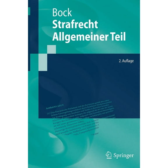 Springer-Lehrbuch Strafrecht Allgemeiner Teil, (Paperback)