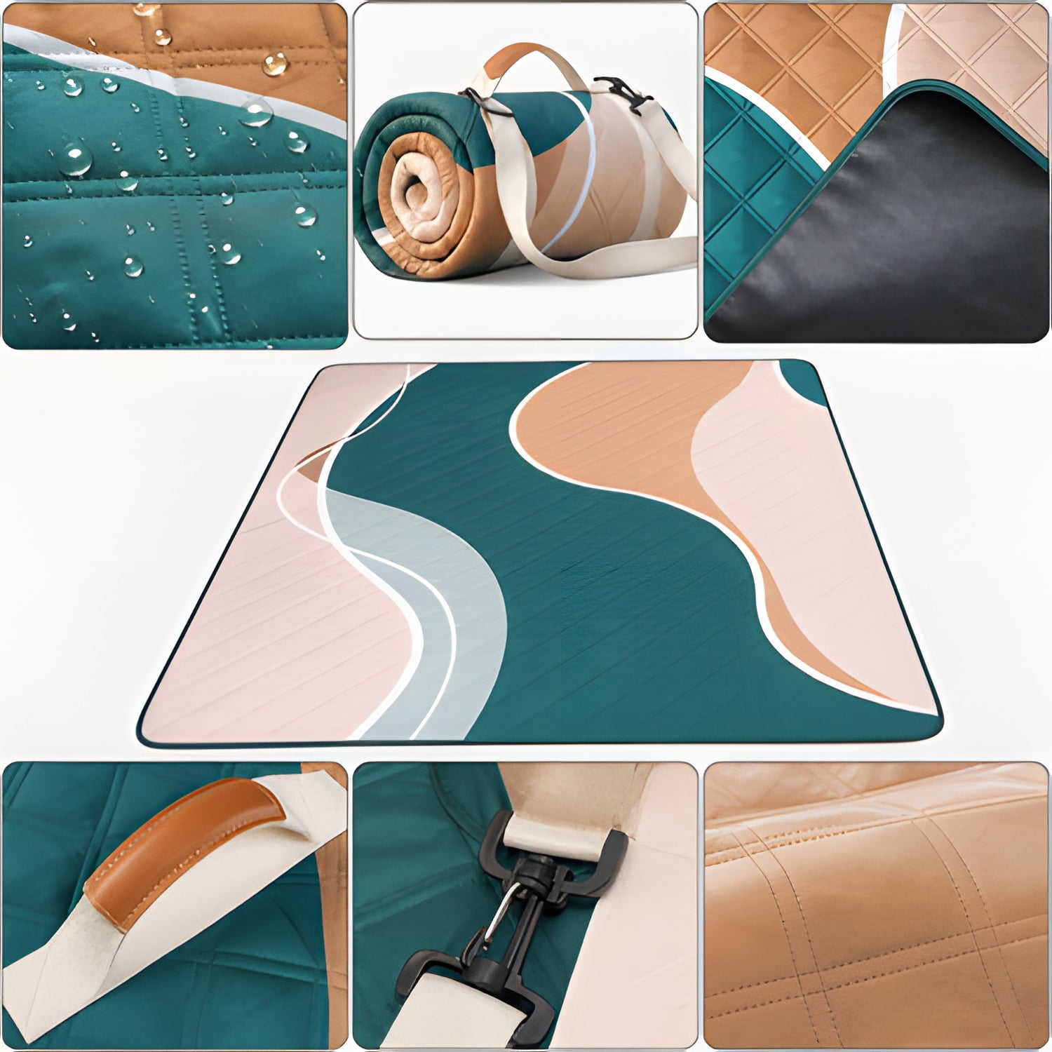 Waterproof Picnic Blanket Outdoor Camping Beach Mat Extra Large Foldable Car Essential Roadtrip Gadget Rv Accessories Glamping Tent Gear Must Haves Hiking Stuff Backpacking Necessities Gift