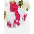 thumbnail image 5 of iEFiEL Girls Wedding Birthday Party Flower Dress Bowknot Tulle Princess Dress, 5 of 6