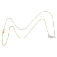 thumbnail image 4 of 10K Yellow Gold Three Circle Round Diamond Charm Cable Link Necklace 18" 1/2 Ct., 4 of 6