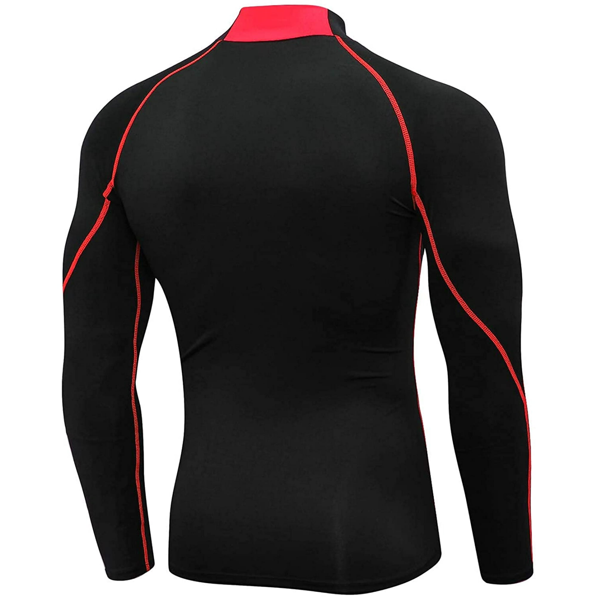 LANBAOSI 2 Pack Men Thermal Turtle Mock Neck Shirts Male Compression Long Sleeve Tops Size Medium Walmart