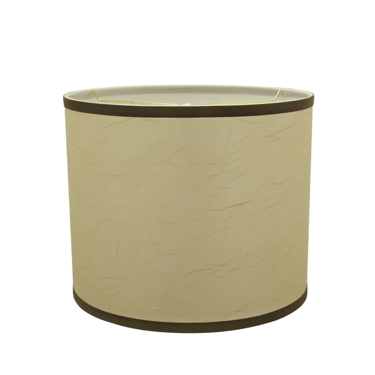 Aspen Creative 8x8x8 Inch Drum Lamp Shade - Honey Color Spider Construction