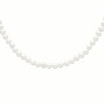 thumbnail image 2 of Primal Silver Sterling Silver Rhodium-plated 9-10mm White Freshwater Cultured Pearl Necklace, 2 of 5
