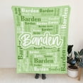 thumbnail image 6 of Custom Blanket with Name Personalized Blankets for Kids Adult Boys Girls Flannel Monogrammed Customized Blankets Throw (50''''x60''''), 6 of 6