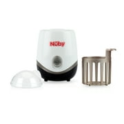 Nuby One-Touch 2-in-1 Electric Baby Bottle Warmer and Sterilizer, White