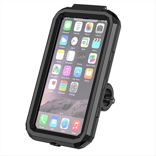 Soporte para TeléFono de Motocicleta, Impermeable, Soporte para Motocicleta, Brazo de Doble , Espejo para Manillar.