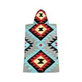 thumbnail image 3 of Cor Surf Poncho Changing Towel Robe with Hood and Front Pocket, Made of Quick Dry Microfiber (Large Tribal-Tech), 3 of 3