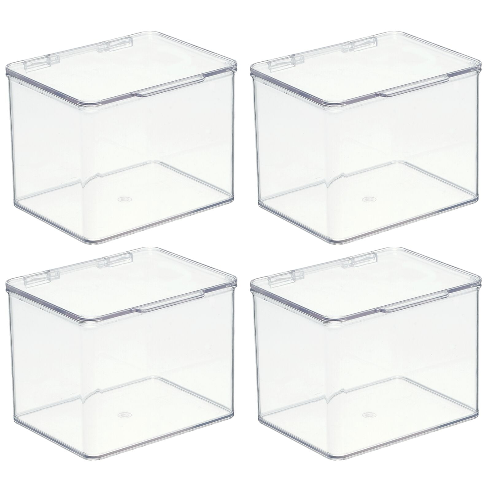 mDesign Plastic Kitchen Pantry and Fridge Storage Organizer Box