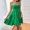 B145 Green plus size summer dresses Clearance Under $5, variant on Cagogo Ladies Summer Flowy Tiered Ruffle Short Mini A-Line Swing Dress Beach Party Dress Casual Smocked Spaghetti Strap Square Neck Backless Going Out White Cocktail Dresses