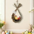 thumbnail image 3 of RKSTN Easter Rattan Circle Decoration Easter Party Garland Holiday Decoration A, 3 of 5