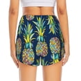 thumbnail image 4 of Goofa Colorful Pineapples Printed Women 2 in 1 Running Shorts,Quick Dry Athletic Workout Shorts,High Waisted Athletic Shorts with Liner Pockets-Large, 4 of 9