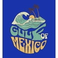 thumbnail image 2 of Gulf of Mexico Wave Text Youth Royal Blue Long Sleee Hoodie-XL, 2 of 6