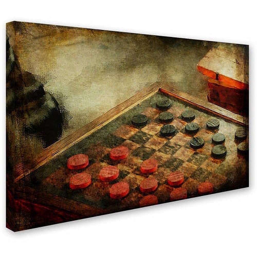 Trademark Fine Art "Let's Play Checkers" Canvas Art by Lois Bryan