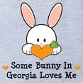 thumbnail image 2 of CafePress - Georgiasomebunnylovesme - Cute Infant Baby Football Bodysuit, 2 of 3