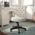 thumbnail image 2 of Bush Key West Mid Back Fabric Office Chair with Adjustable Height in Cream, 2 of 7