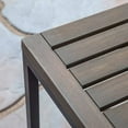 thumbnail image 4 of GDF Studio Noel Outdoor Industrial Acacia Wood and Iron Bench, Gray, 4 of 9