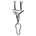 thumbnail image 3 of Graflsoa Stainless Steel Swing Hanger Set with 360° Rotation, Removable Safety Buckle, and Custom Washers for Aerial Yoga, Hammocks, and More (Includes 2 Hangers, 4 Expansion Bolts, 4 Screws), 3 of 6